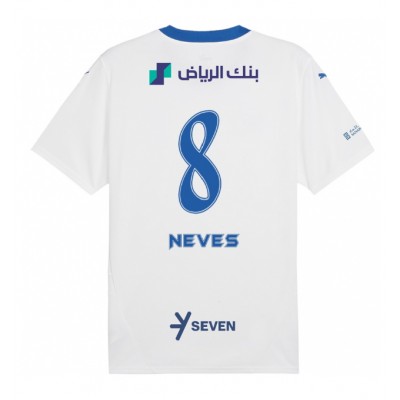 Moški Nogometni dresi Al-Hilal Ruben Neves #8 Gostujoči 2024-25 Kratek Rokav Moški Nogometni dresi Al-Hilal Ruben Neves #8 Gostujoči 2024-25 Kratek Rokav